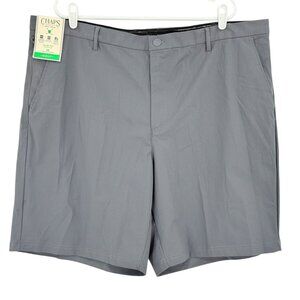 Chaps Golf Men's Slim‎ Fit Gray Stretch Shorts Size 44 Comfort Waistband NWT